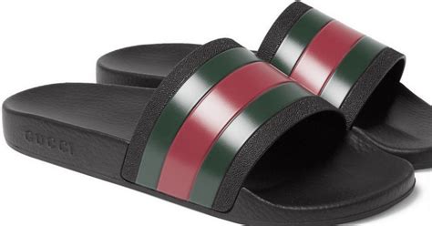 white gucci slides real vs fake|Gucci knockoff slides.